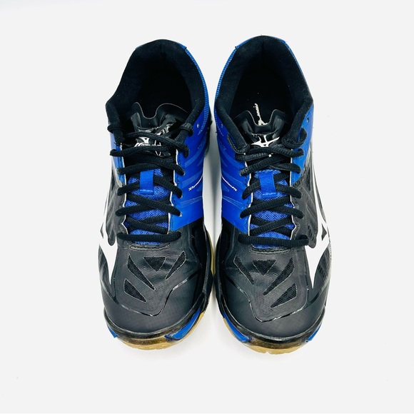 Mizuno shoes Wave Lightning SR Touch court shoes blue and black women size 8 - Picture 7 of 10